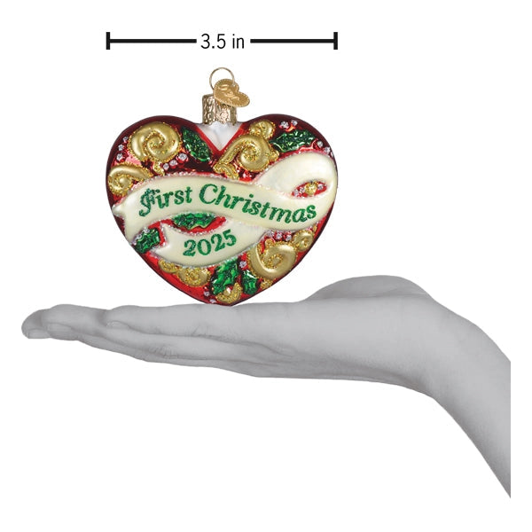 Christmas heart ornament