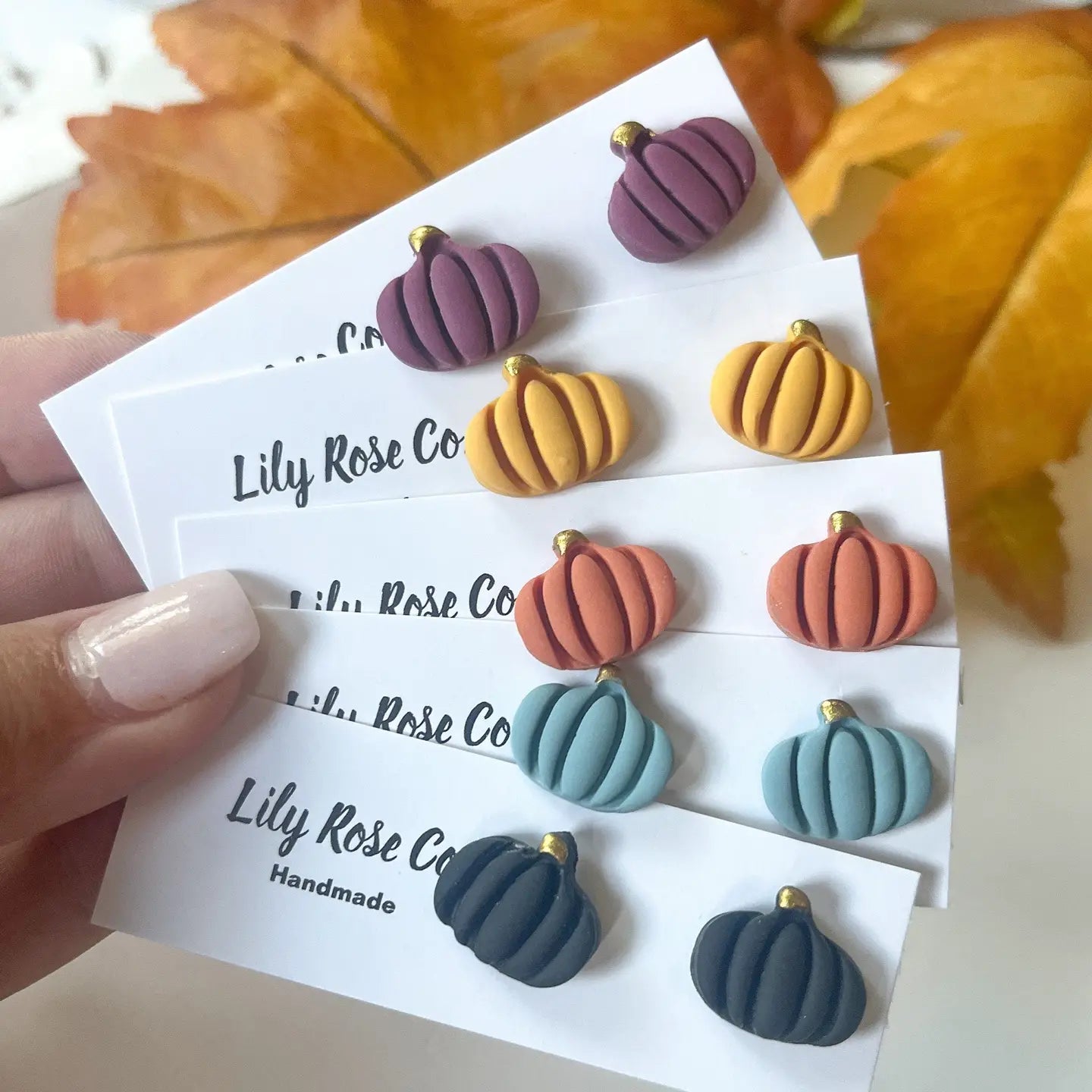 pumpkin earrings