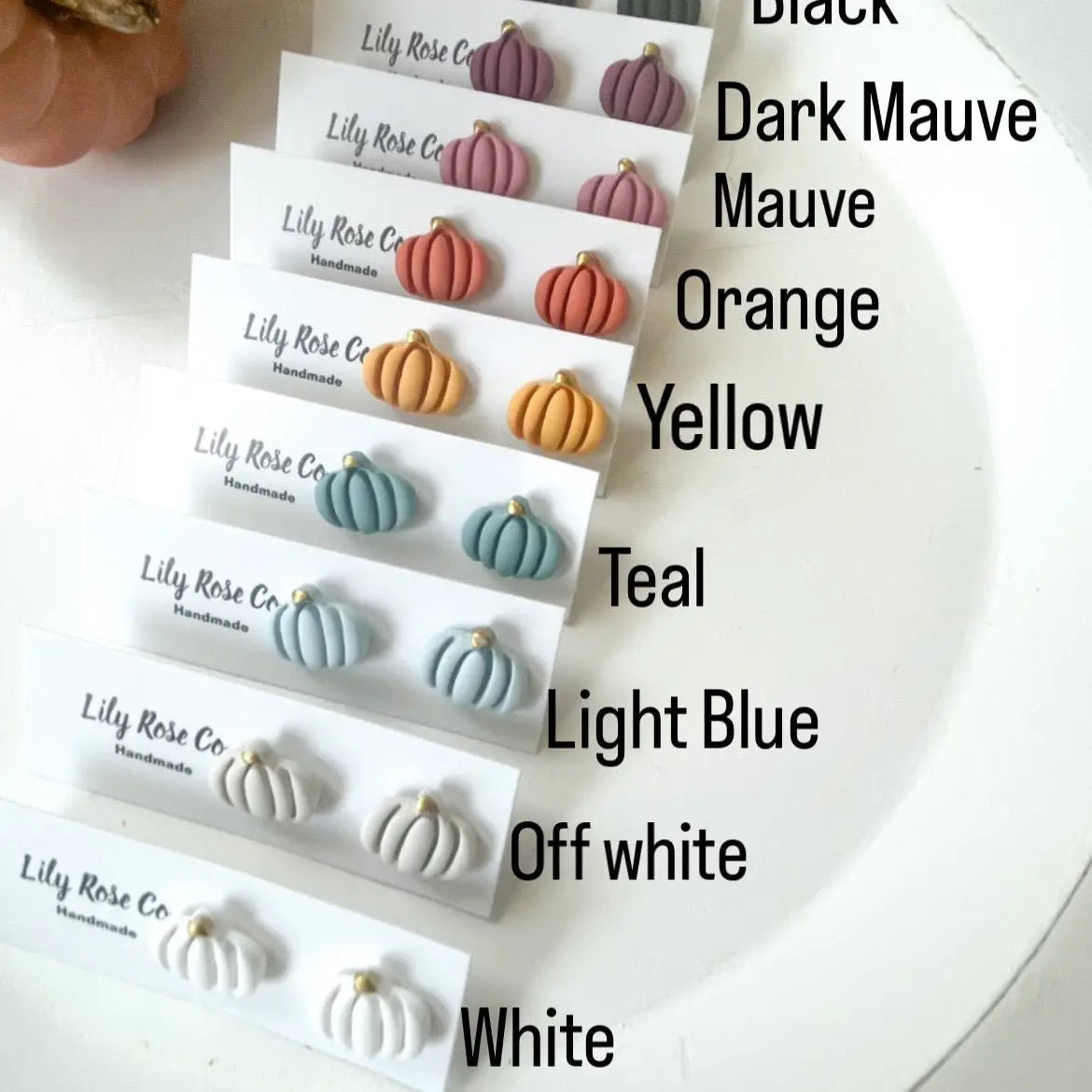 pumpkin earrings