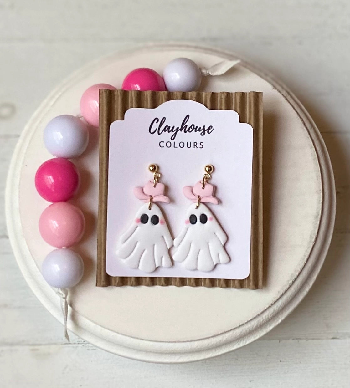 Halloween earrings pink inspired