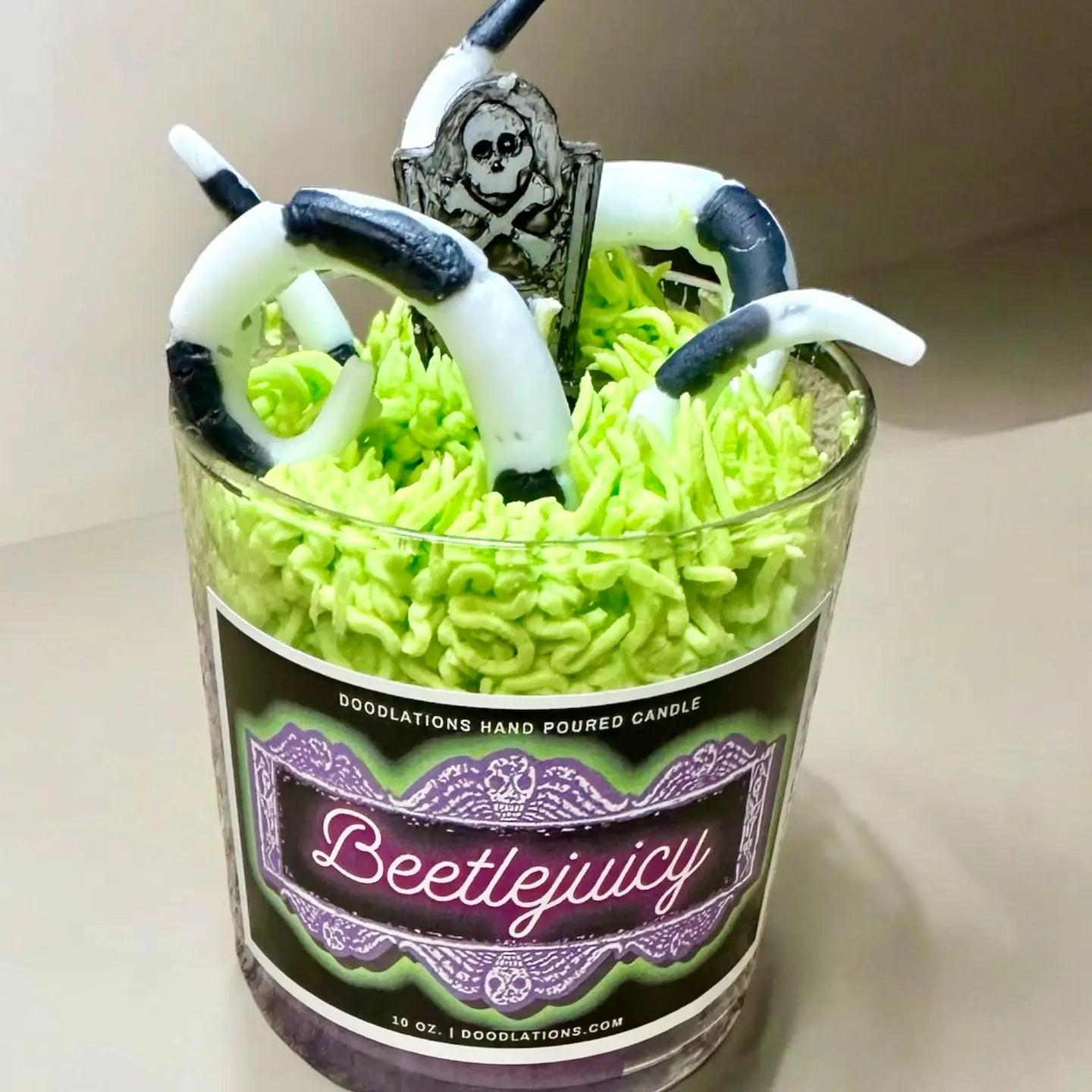 Beetle Juice Candle