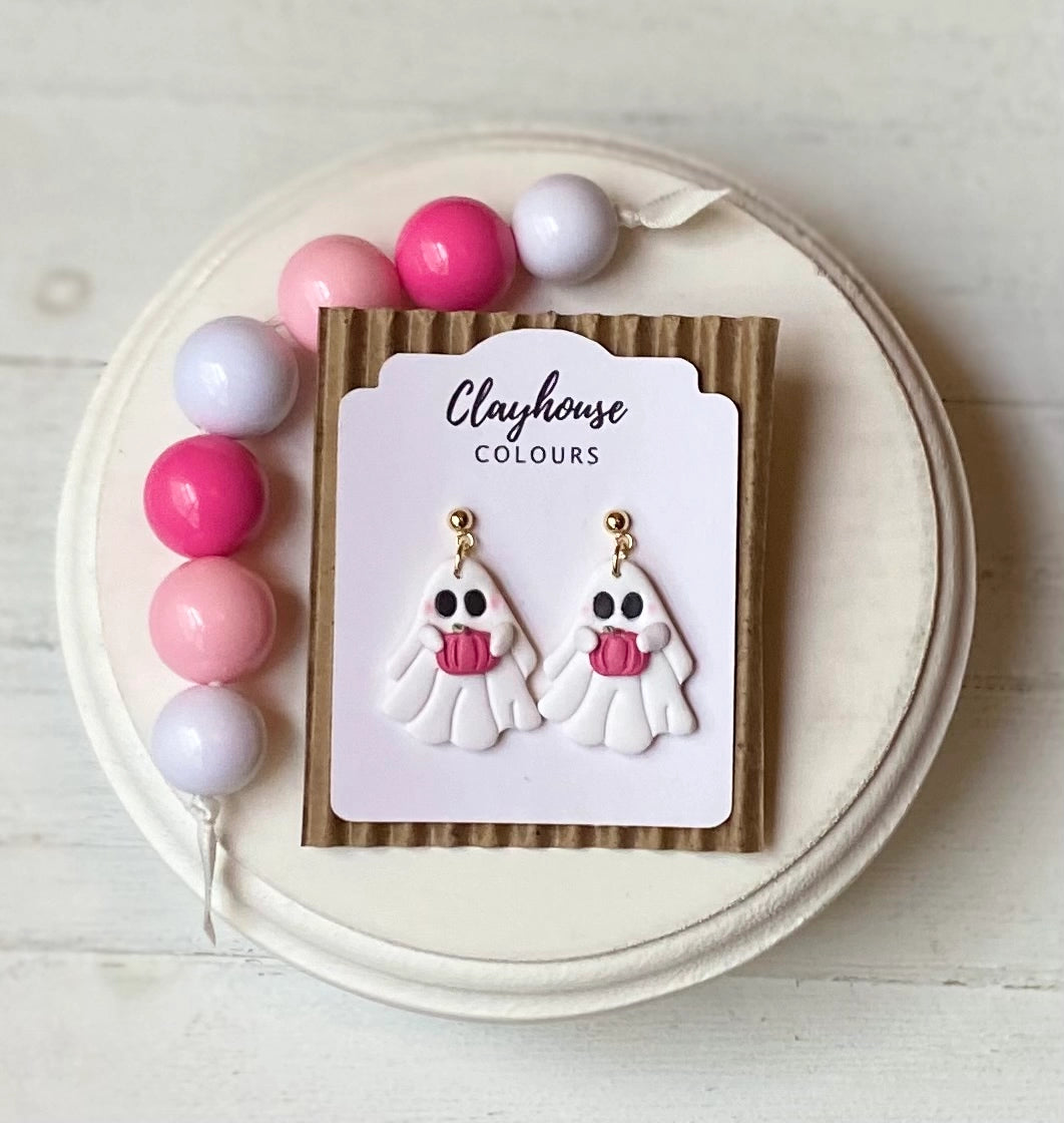 Halloween earrings pink inspired