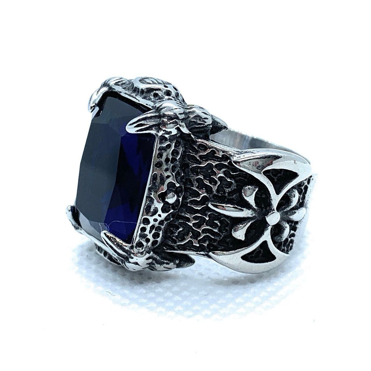 The BLOOD TEMPLARS' BLUE RING - an Emblem of Authority and Power (#464BLUE)