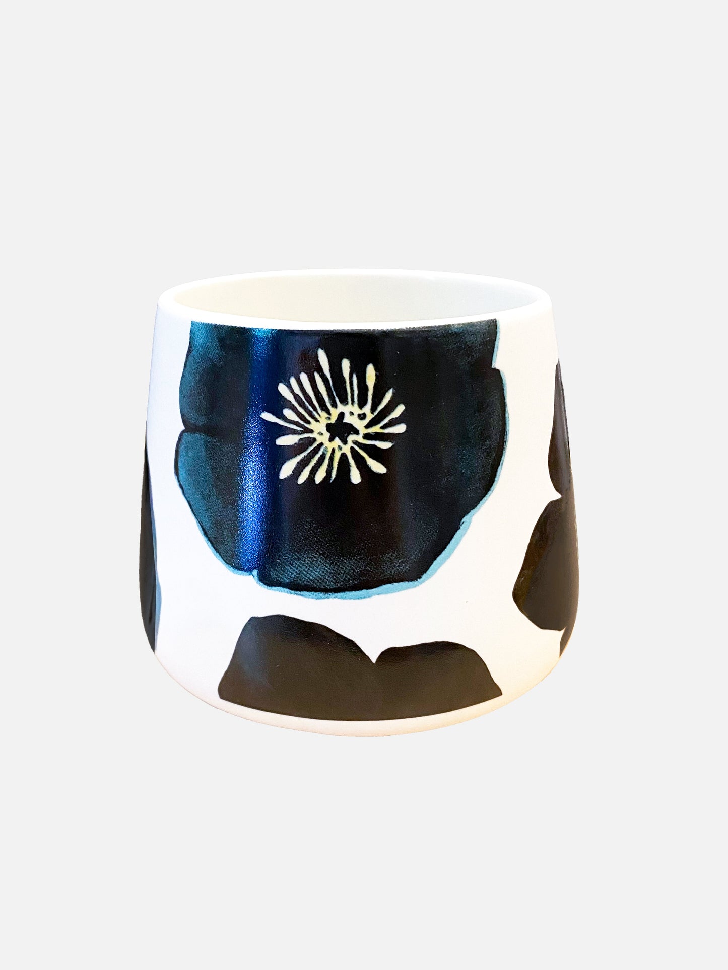 Porcelain Mug: Green Winter Rose