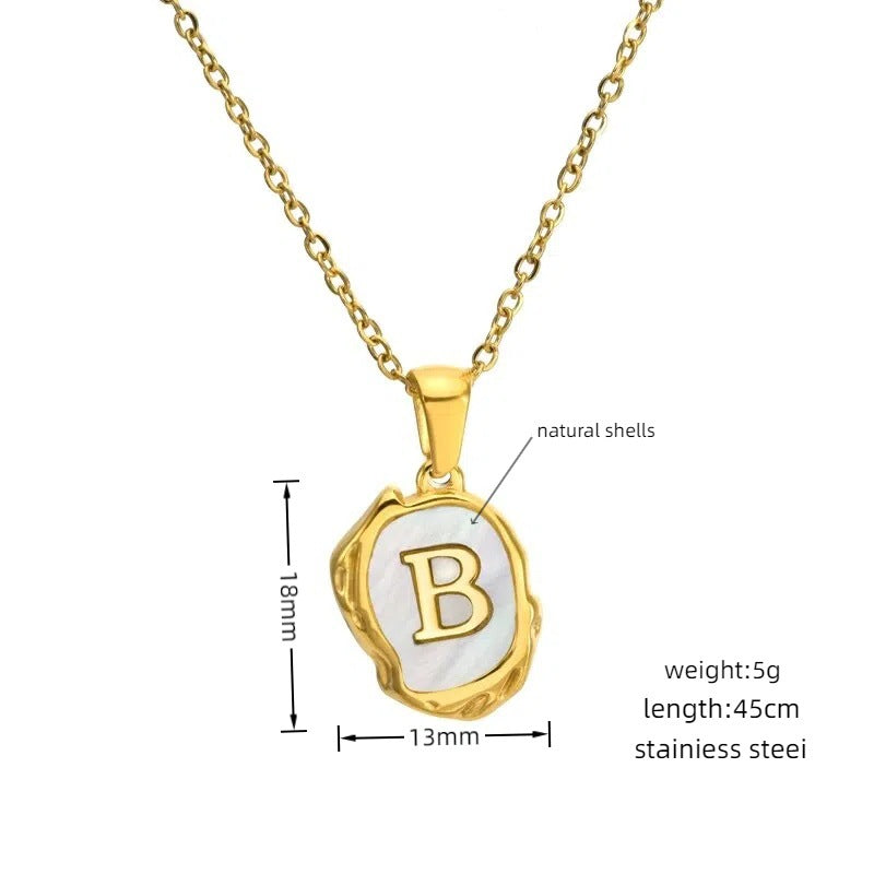 Alphabetic pendant necklaces