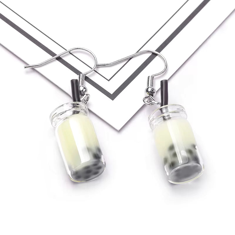 Boba Tea earrings