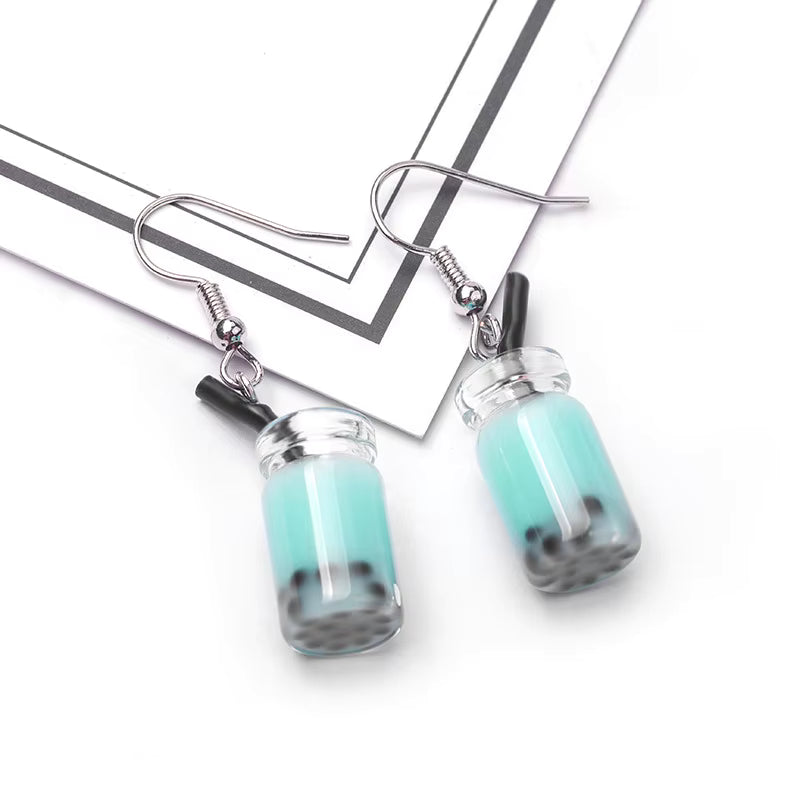 Boba Tea earrings