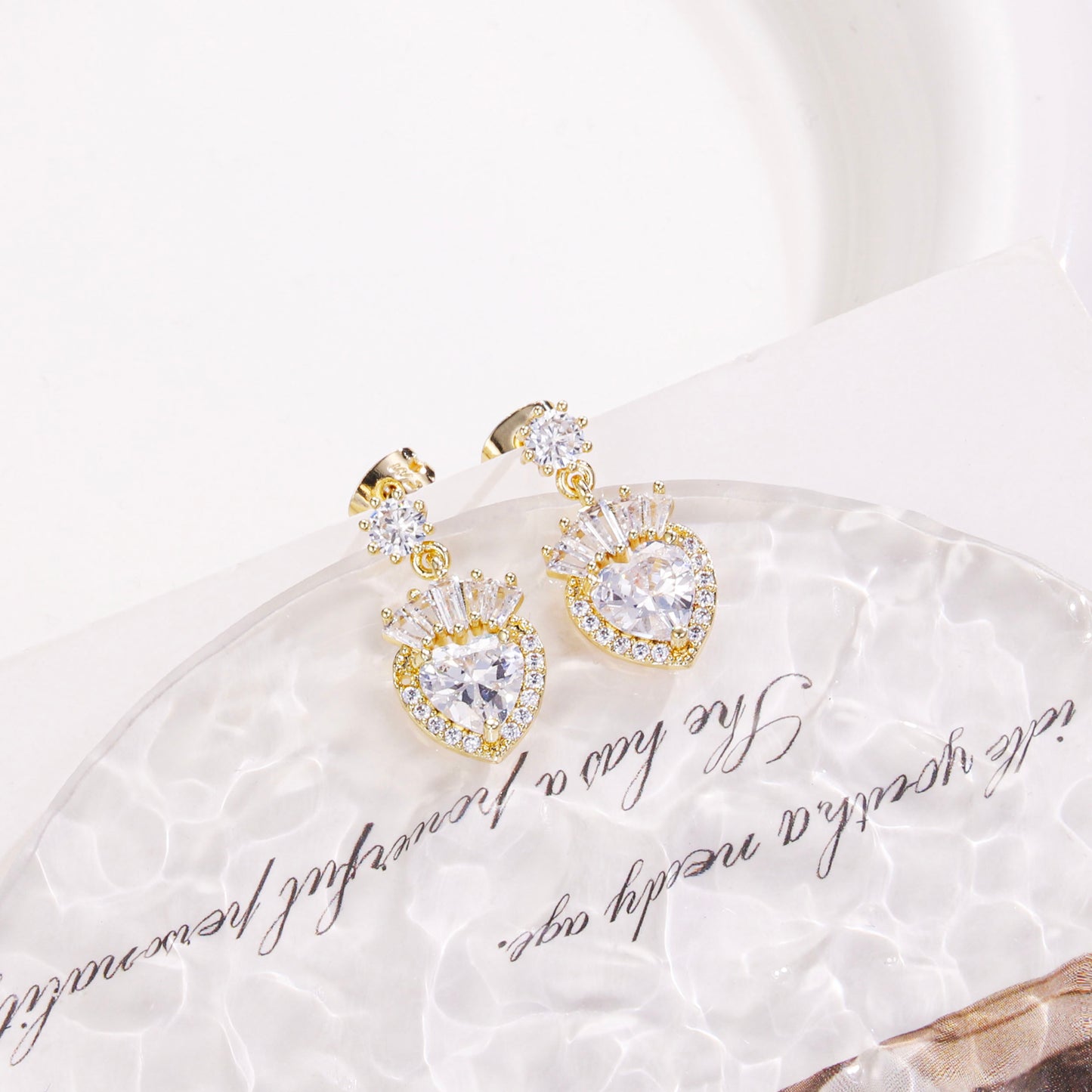 Drop diamond earrings