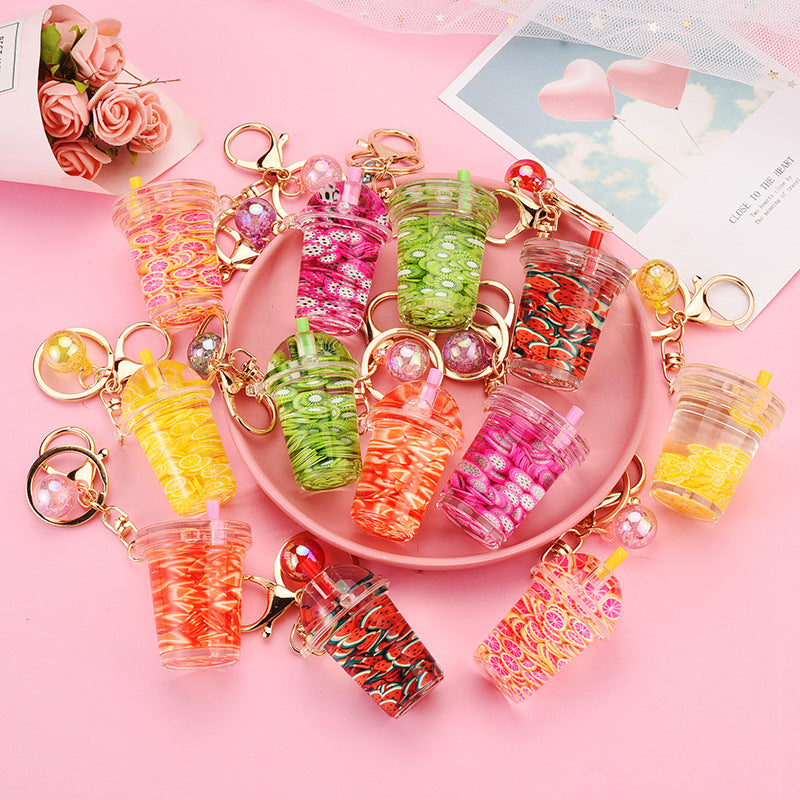 Fruit Juice key chains