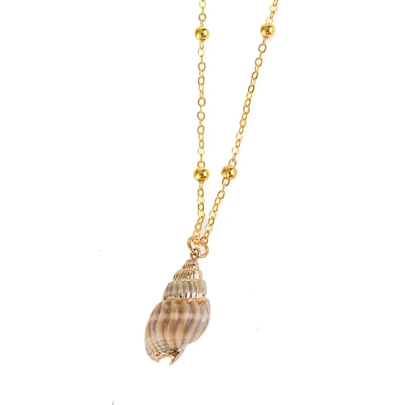 Seashell necklaces