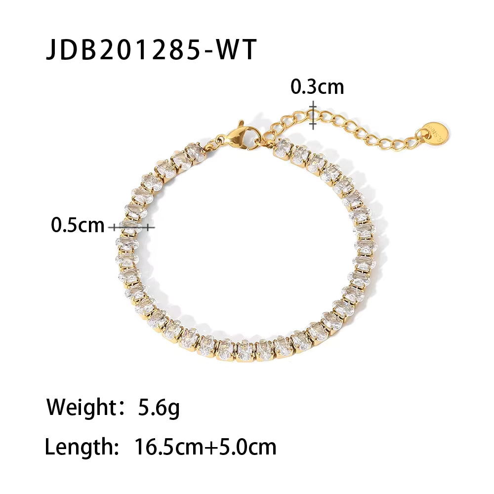 Emerald bracelet set