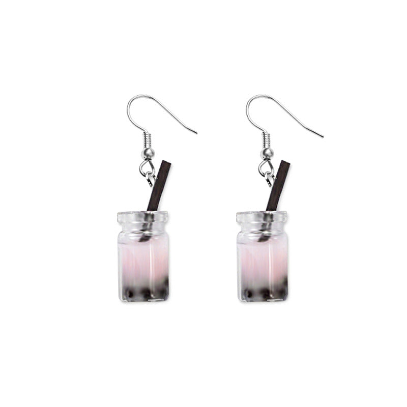 Boba Tea earrings