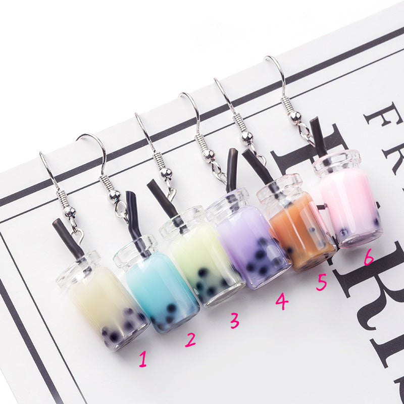 Boba Tea earrings