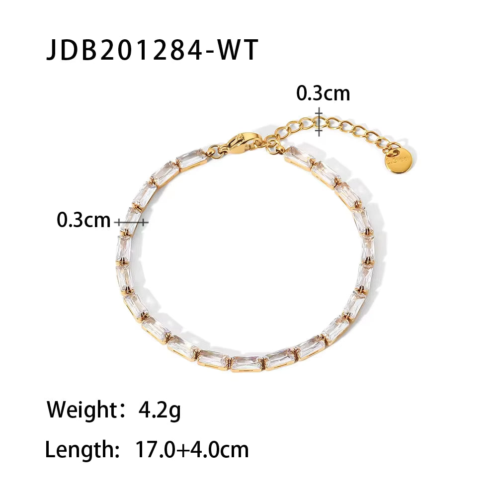 Emerald bracelet set