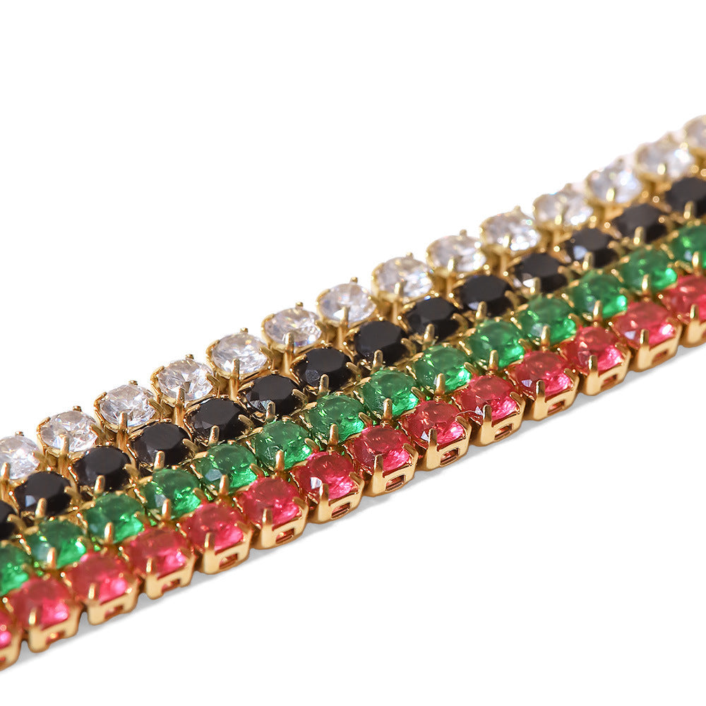 Emerald bracelet set
