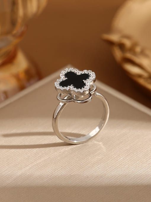 chrome flower rings