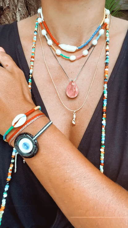 Gigi Freshwater Pearl Rainbow Choker