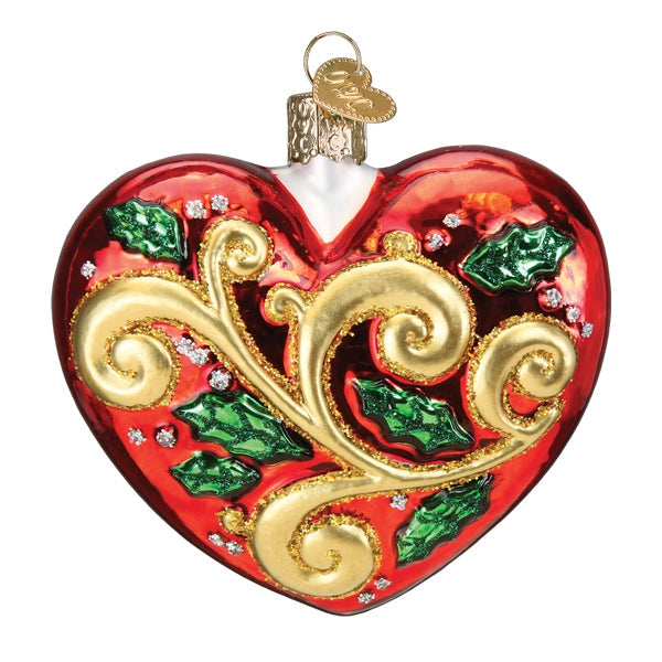 Christmas heart ornament