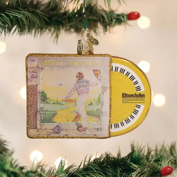 Elton John Record Ornament