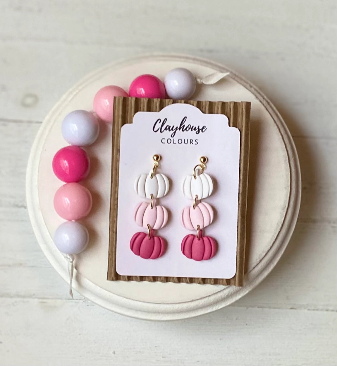 Halloween earrings pink inspired