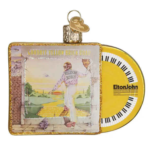 Elton John Record Ornament