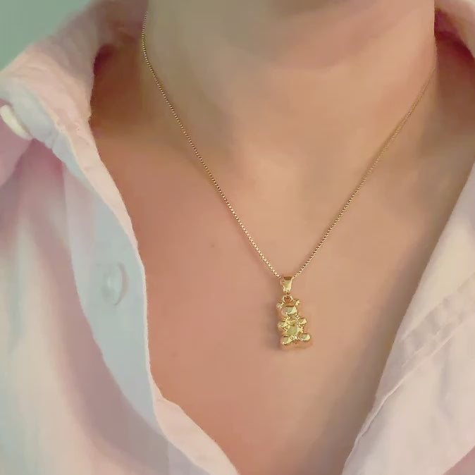 My Dear Bear Pendant Necklace