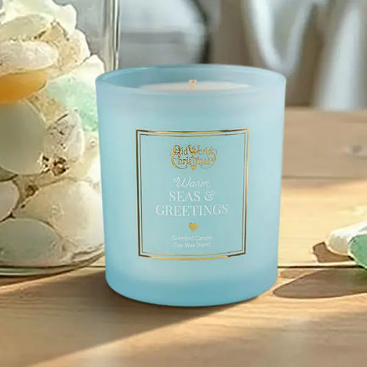 Seas and Greetings candle