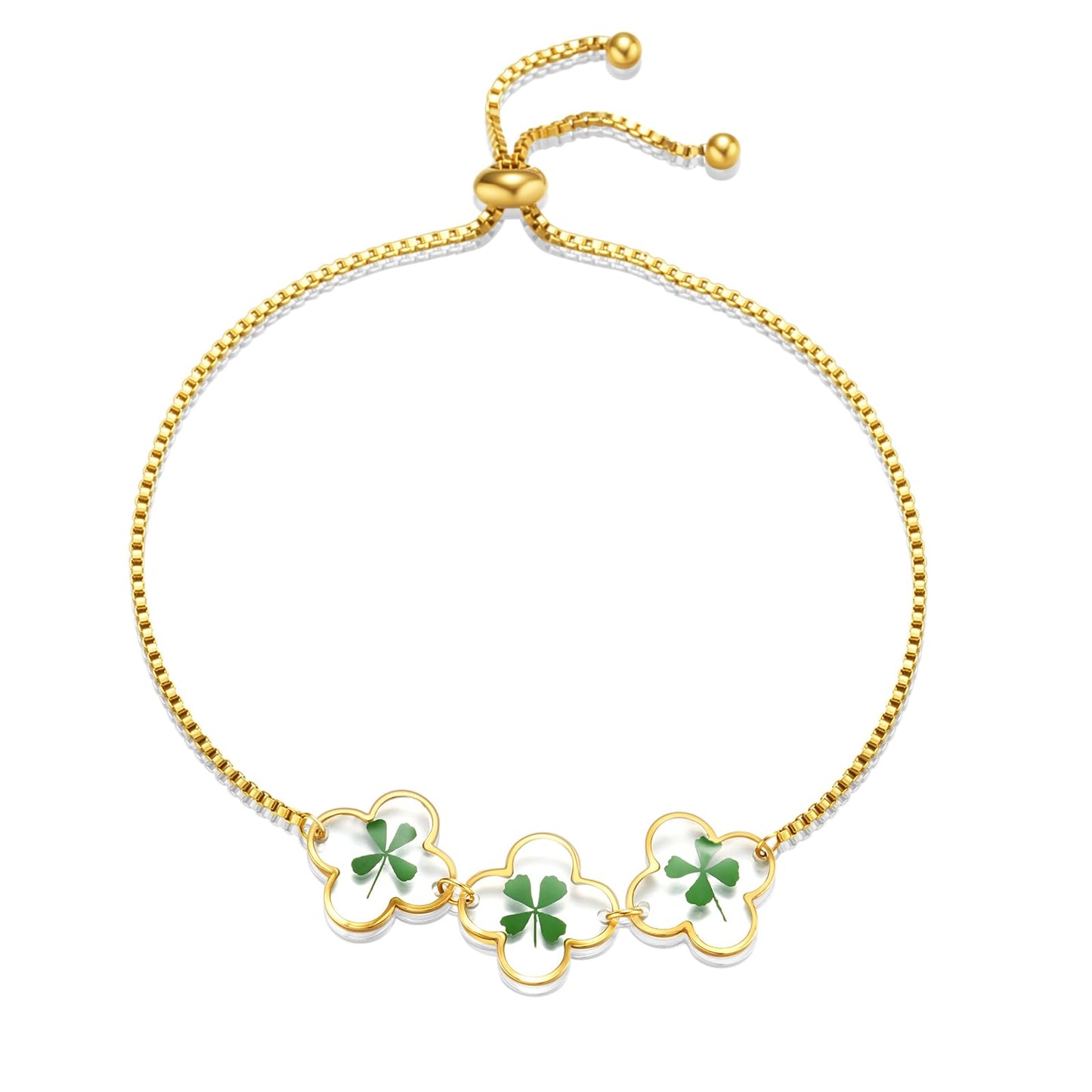 Hefestus Flower Bracelets for Women,Real Pressed Flower Bracelet,Unique Handmade Design,Cute Bracelet,Thoughtful Gift for Christmas,Valentine's,Mother's Day