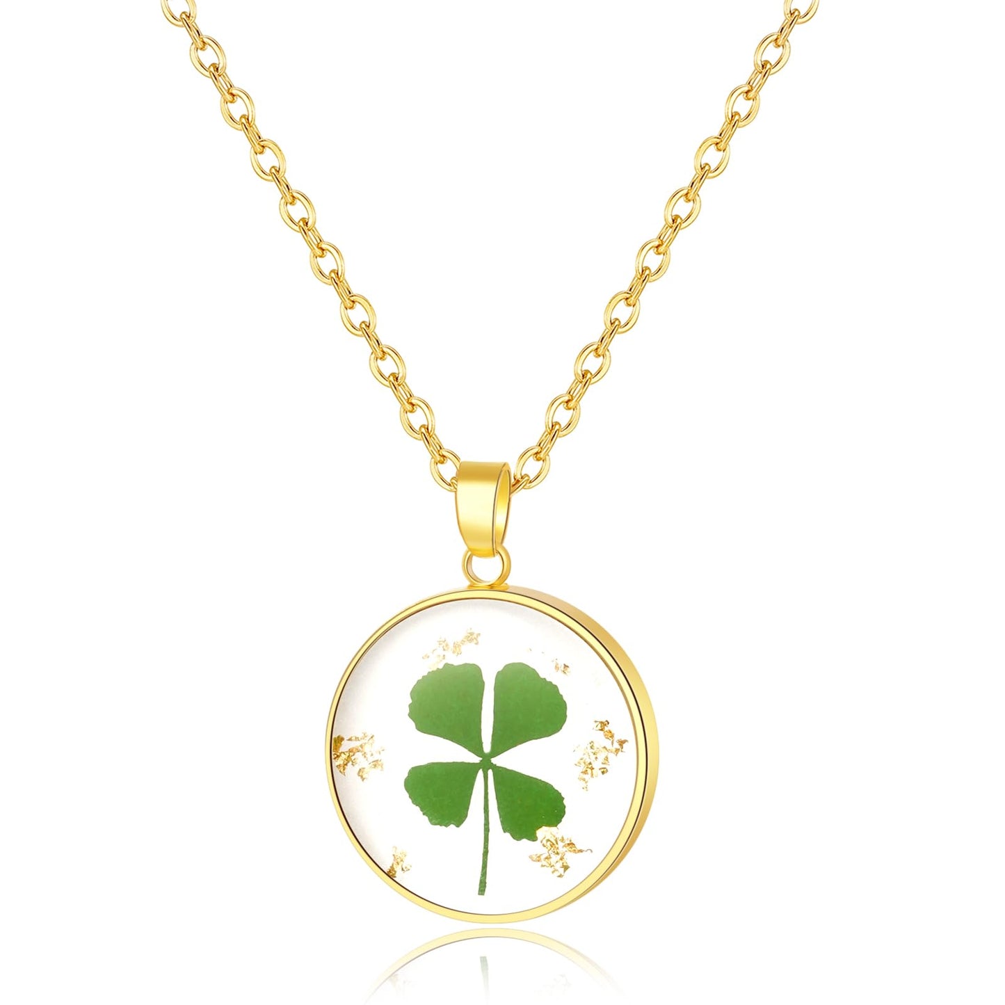 Hefestus Real Pressed Flower Necklace for Women, Handmade Boho Chic Dangle Design, Unique Floral Jewelry, Cute and Thoughtful Gift for Christmas, Valentine’s & Mother’s Day