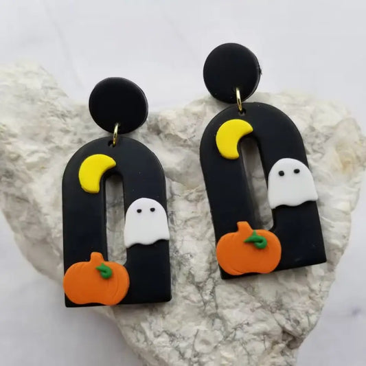 Nighttime Halloween earrings