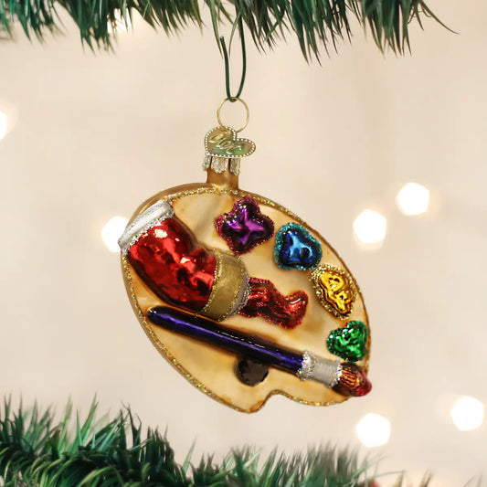 artist paint sampler ornament