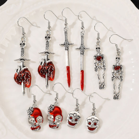 Halloween gruel earrings