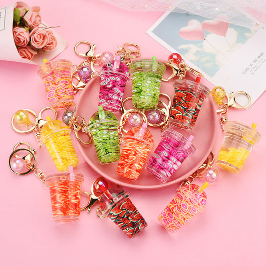 Fruit Juice key chains