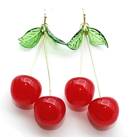 Cherry earrings