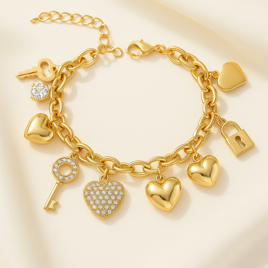 Love charm bracelet