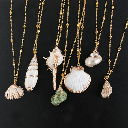 Seashell necklaces