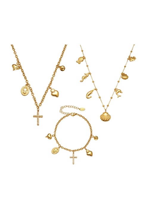 Seaside charm necklace set
