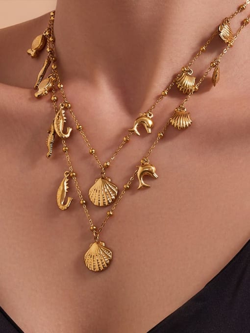 Seaside charm necklace set