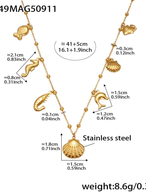 Seaside charm necklace set