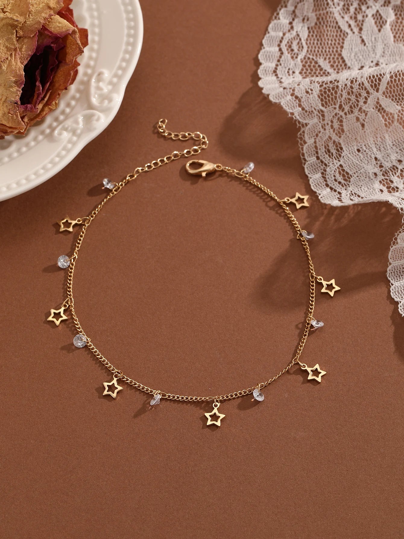 Summer Bohemia Crystal Cubic Zirconia Anklet For Women