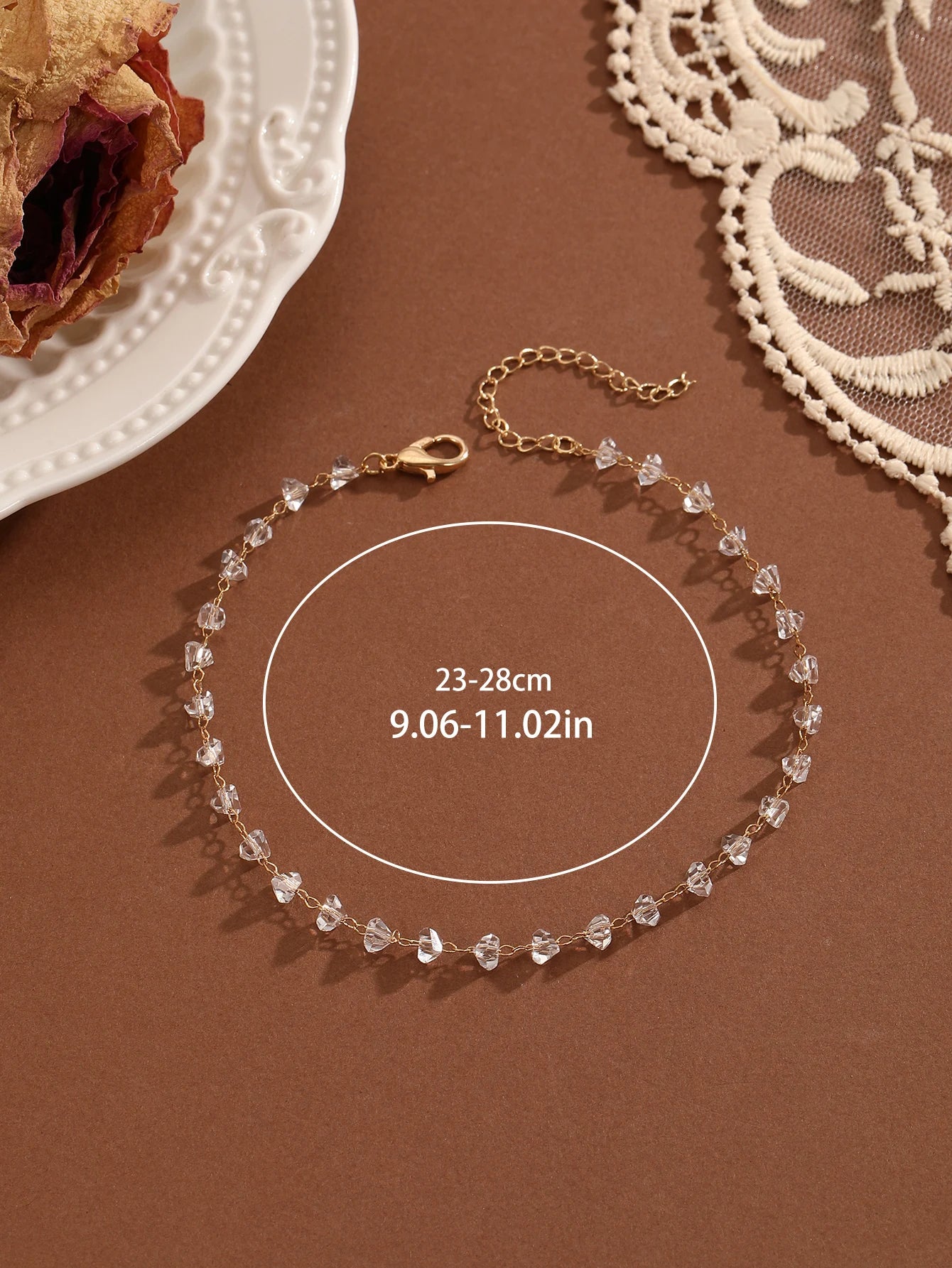 Summer Bohemia Crystal Cubic Zirconia Anklet For Women