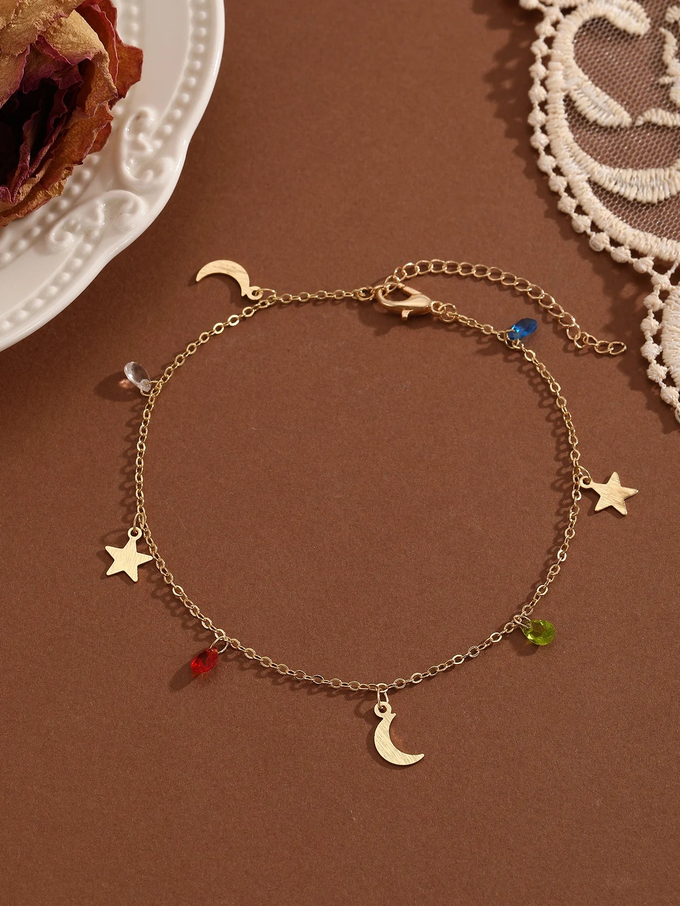 Summer Bohemia Crystal Cubic Zirconia Anklet For Women