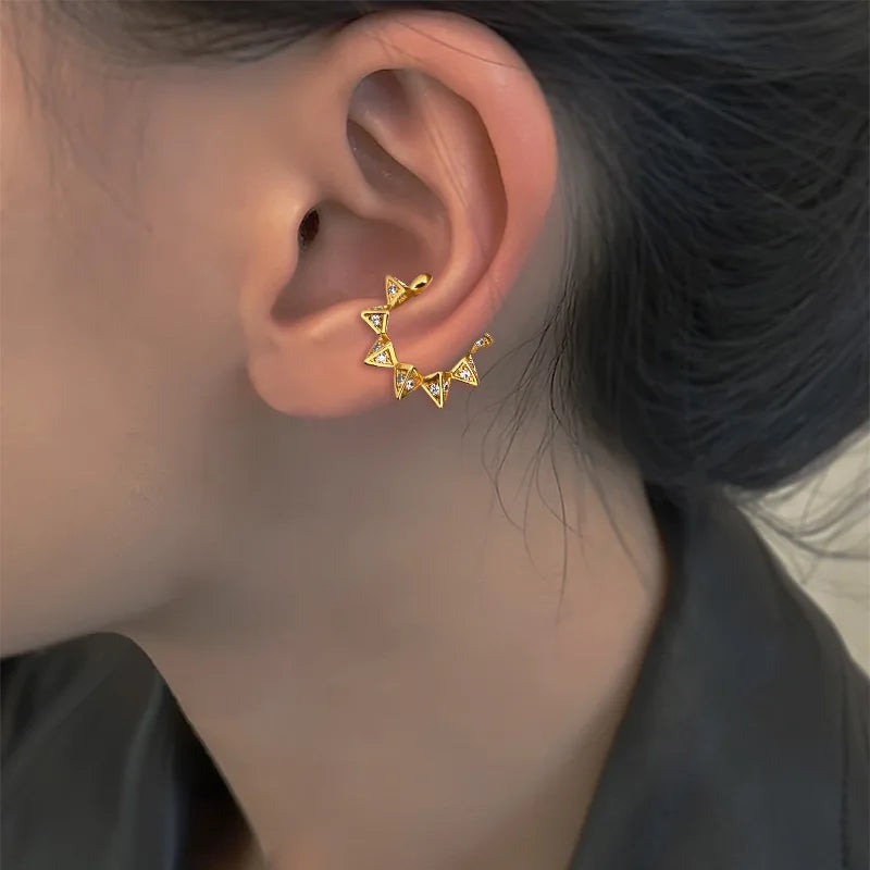 1 Pc 2025 Fashion Minilist No Piercing Ear Cuff Earrings for Woman Fake Piercing Earcuff Clips Earrings for Women Cuffs Jewelry