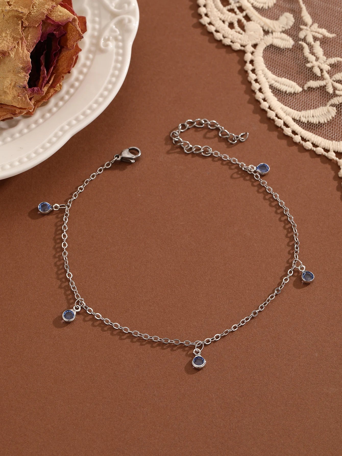 Summer Bohemia Crystal Cubic Zirconia Anklet For Women