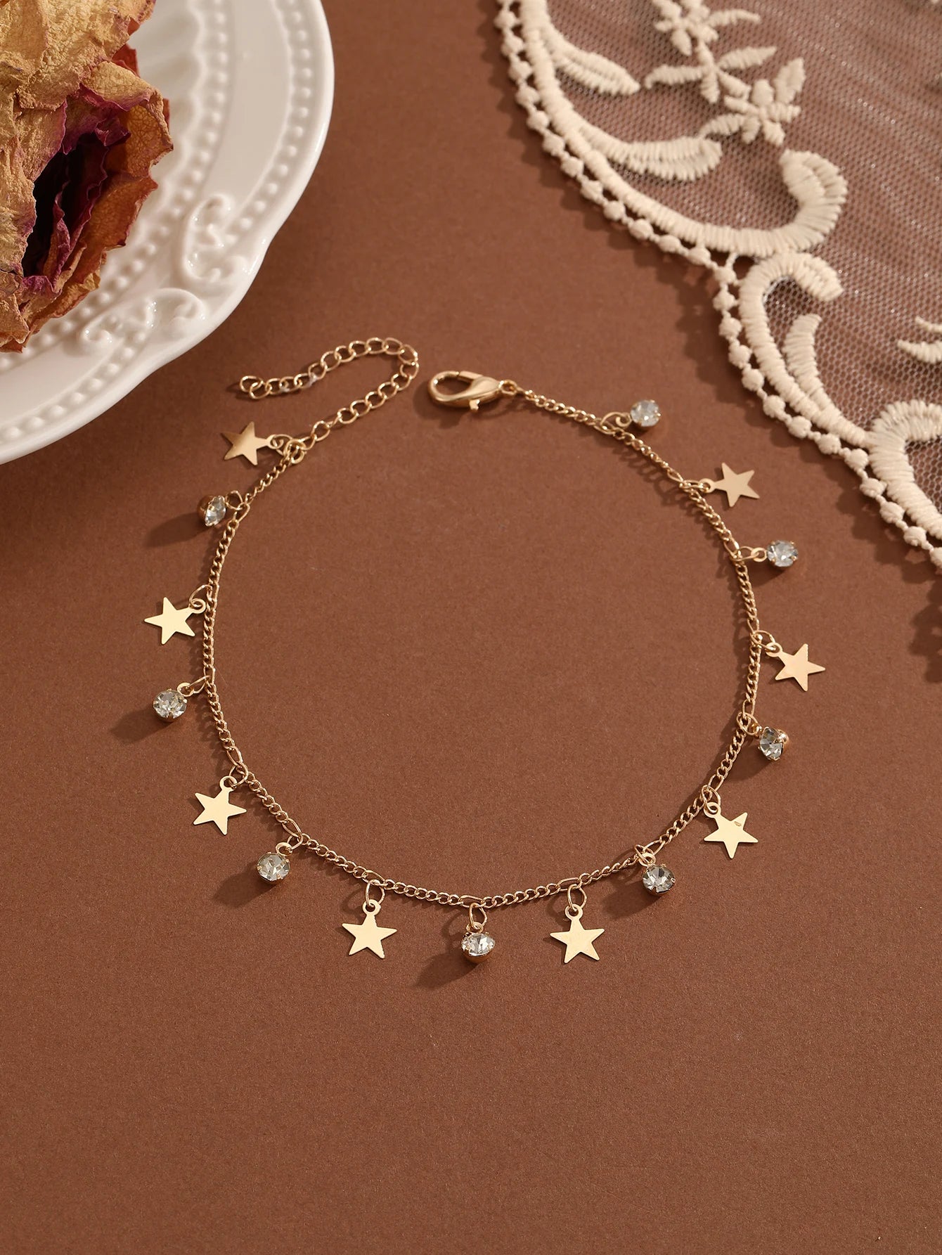 Summer Bohemia Crystal Cubic Zirconia Anklet For Women