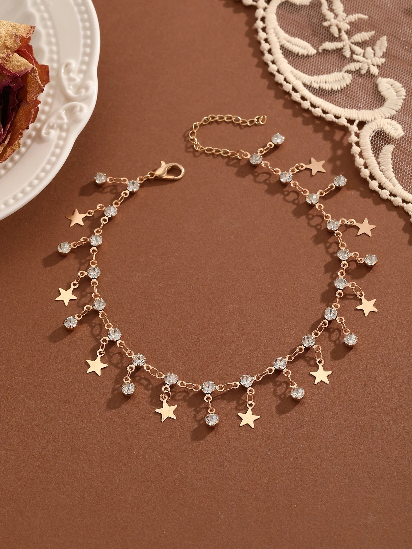 Summer Bohemia Crystal Cubic Zirconia Anklet For Women