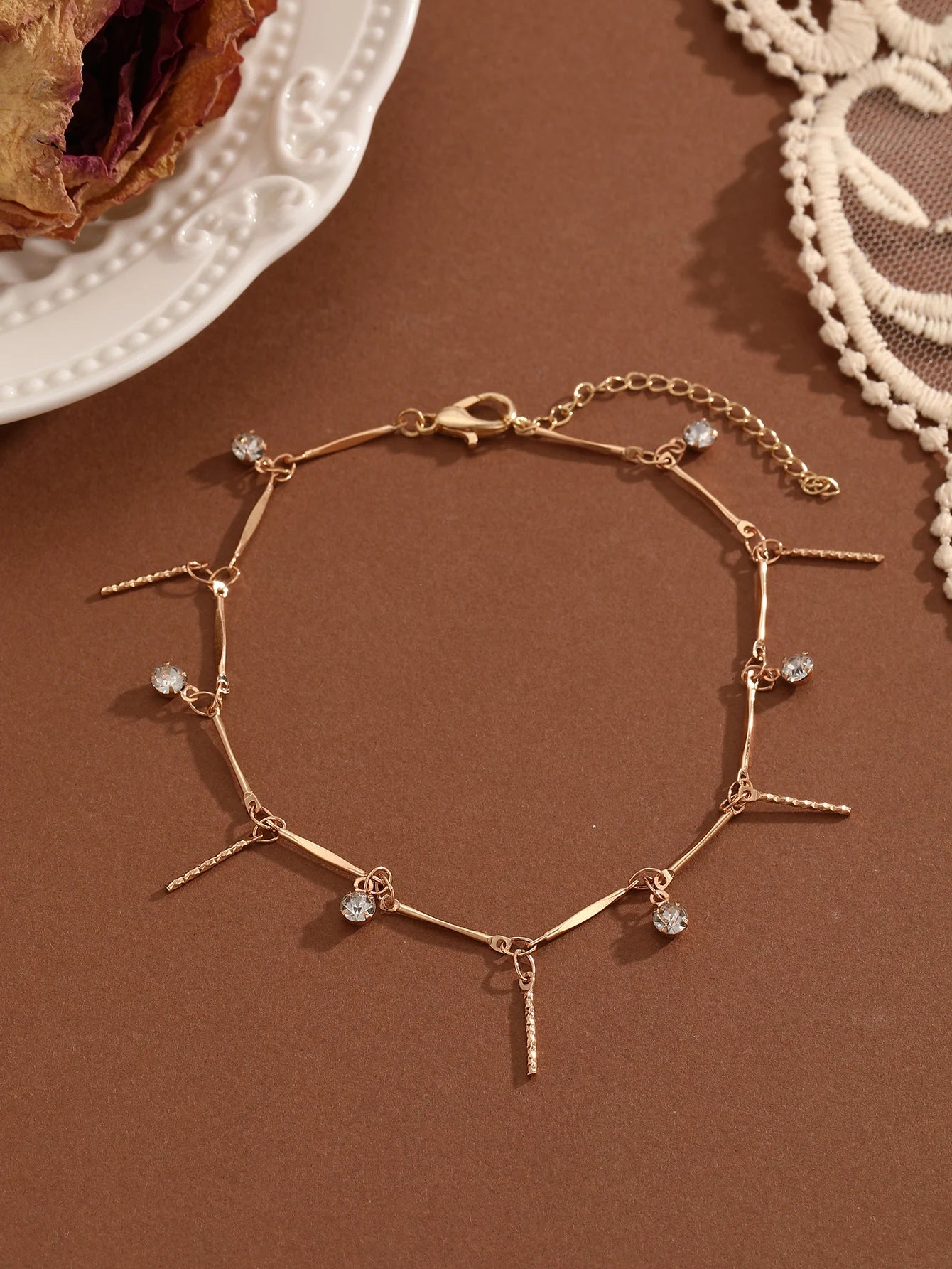 Summer Bohemia Crystal Cubic Zirconia Anklet For Women
