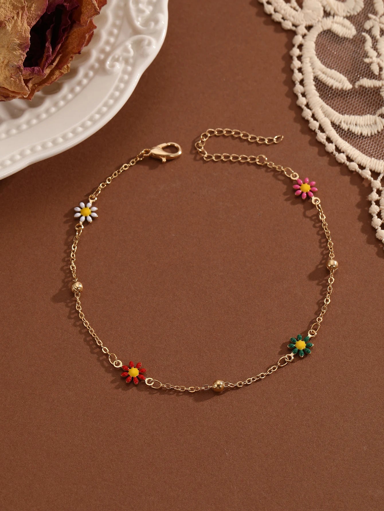 Summer Bohemia Crystal Cubic Zirconia Anklet For Women