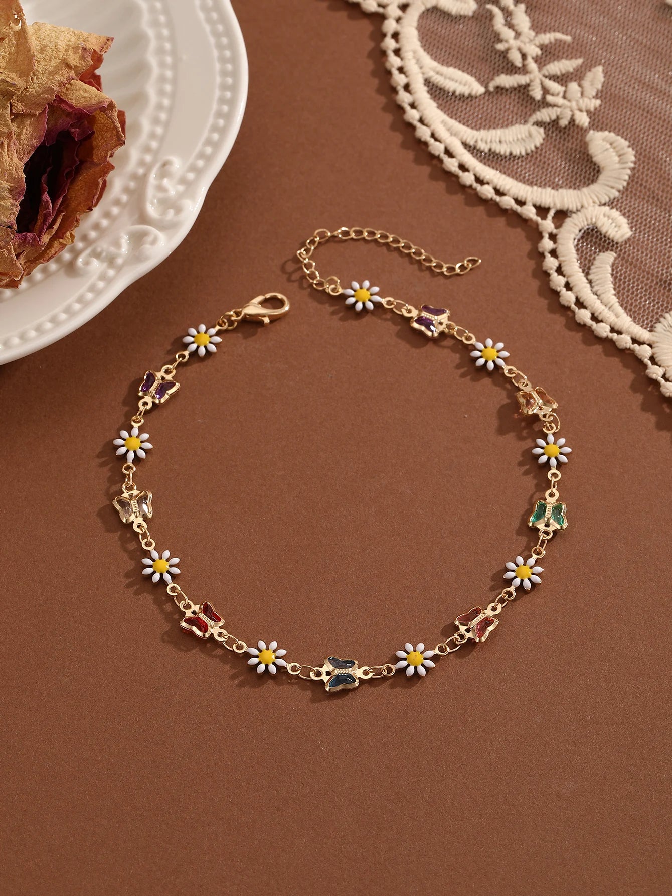 Summer Bohemia Crystal Cubic Zirconia Anklet For Women