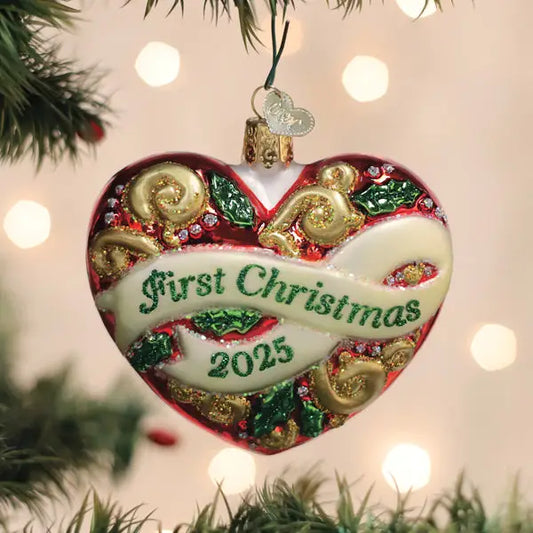 Christmas heart ornament